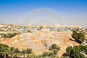 Historic and modern city of Jericho, Palestine