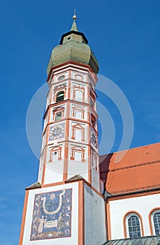 The historic monastery Kloster Andechs in Bavaria photo