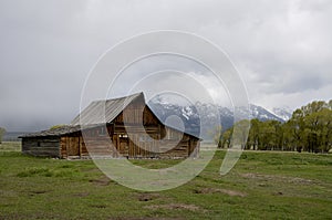 Historic Mormon Row, Grand Teton National Park, Jackson Hole valley, Wyoming, USA