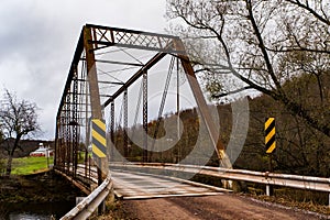 Historic Moser Road Truss Bridge - Autumn Splendor - Somerset County, Pennsylvania