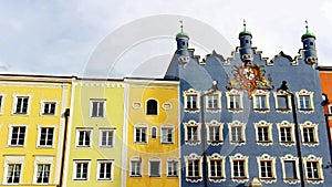 Historic municipal buildings of German town Burghausen