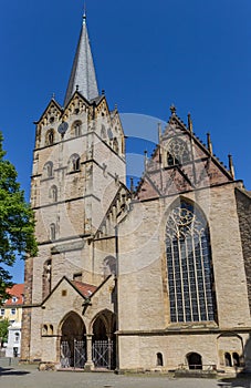 Historic Munster church in the center of Herford