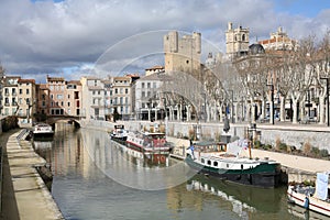 Historic Narbonne in Languedoc-Roussillon, South France