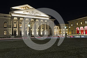 Historic Nationaltheater building in Munich, Bavaria