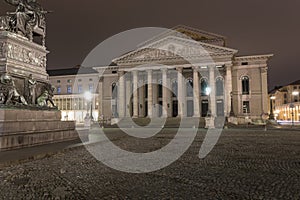 Historic Nationaltheater building in Munich, Bavaria