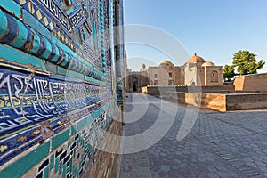 Historic necropolis of Shakhi Zinda in Samarkand, Uzbekistan