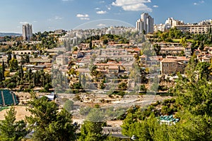 Historic neighborhood Yemin Moshe in Jerusalem, Israel