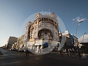 Historic neo-mudejar architecure building Casa Gimenez in the city center of Antofagasta Chile photo