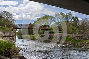 Historic Never-Used Swing Bridge in Ontario photo