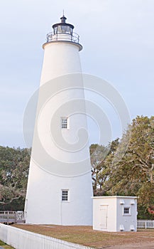 Historic Ocracoke Lighthouse Outer Banks OBX NC US