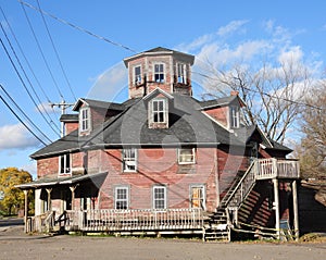 Historic Octagon Circus House in Homer New York State