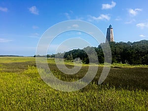 Old Baldy Lighthouse on Bald Head Island, North Carolina