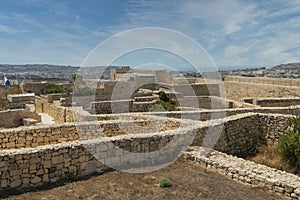 Historic old citadel in Victoria on the island Gozo