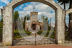 Historic Old Orthodox church in the countryside, Podlasie, Krolowy Most