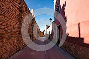 Historic old town of Alcudia, Mallorca Spain