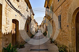 Historic old town of Alcudia, Mallorca Spain