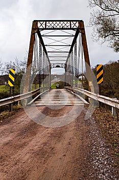 Historic One Lane Truss Bridge & Dirt Road - Somerset County, Pennsylvania