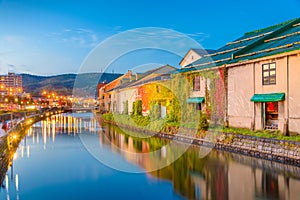 Historic Otaru Canals in Otaru, Hokkaido Prefecture