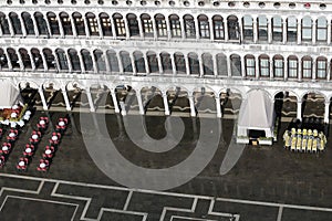 Historic palace in saint Mark Square in Venice Italy