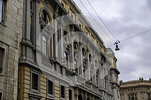 Historic Palazzo delle Poste in Milan, Italy photo