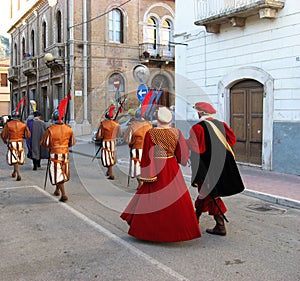 Historic parade in Popoli