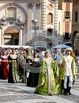 Historic parade in Vigevano