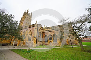 Historic parish church in English town