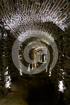 Historic passage underground corridors in Puebla