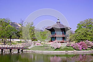 A historic pavillion in Seoul, Korea. photo