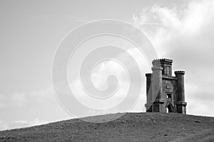 Historic Paxton Tower in Llanarthney, Carmarthen, Wales, UK