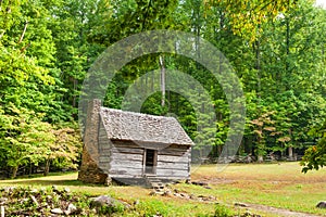 Historic pioneer homestead in the Great Smoky Mountains National Park