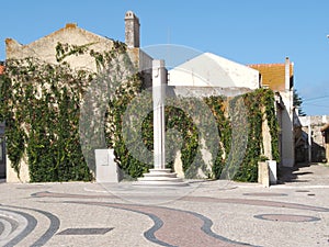 Historic police building in Peniche in Portugal