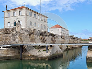 Historic police building in Peniche in Portugal