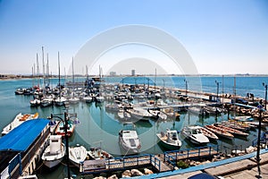 The historic port of Akko, Israel