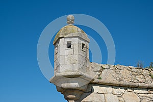 Historic Portuguese star fort in Povoa de Varzim, Portugal