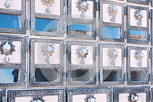 Historic post office mail boxes