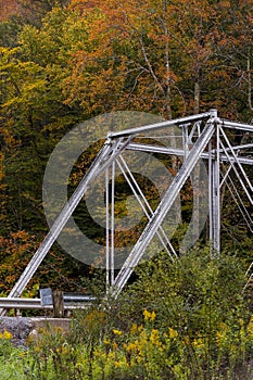 Historic Pratt Truss Bridge - East Fork Greenbrier River, West Virginia photo