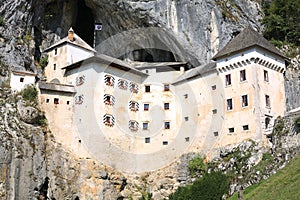 Historic Predjama Castle in Slovenia