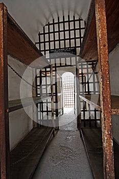 Historic prison cellblock