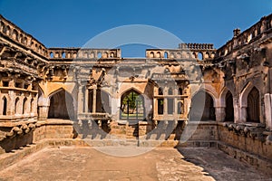 Historic Queen`s bath at Hampi