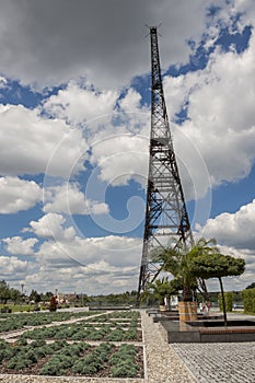 Historic radiostation tower in Gliwice, Poland