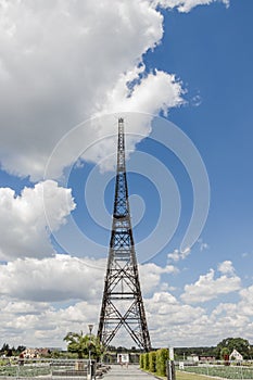 Historic radiostation tower in Gliwice, Poland