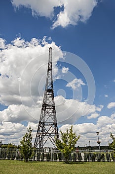 Historic radiostation tower in Gliwice, Poland