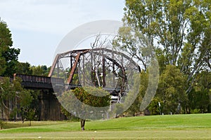 Historic rail bridge photo