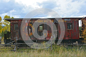 Historic Rail Cars abandoned in a ghost town