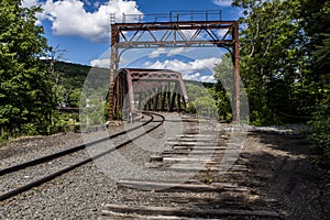 Historic Railroad Truss Bridge in Pennsylvania