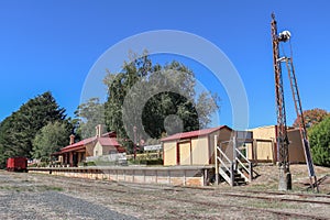 The historic railway station in Trentham, Australia was opened i