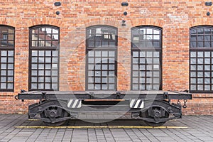 Historic railway wagon chassis