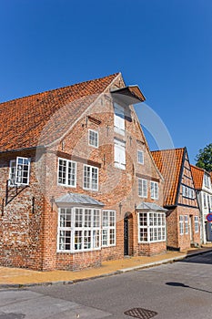 Historic red brick house in the center of Tonder