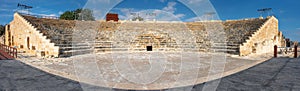 Historic Roman theatre of Kourion on the island of Cyprus. Limassol